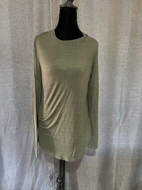 Lou & Grey Olive Green Long Sleeve Crewneck Top